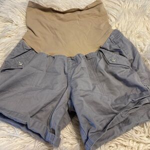 Motherhood Maternity High Waist Gray and Women's Shorts